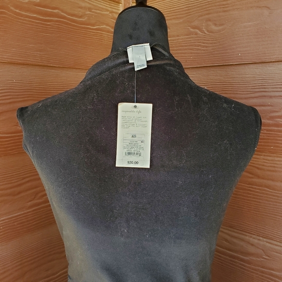 NWT A New Day Women's Mini Velvet Ruched Dress Black - Picture 14 of 15